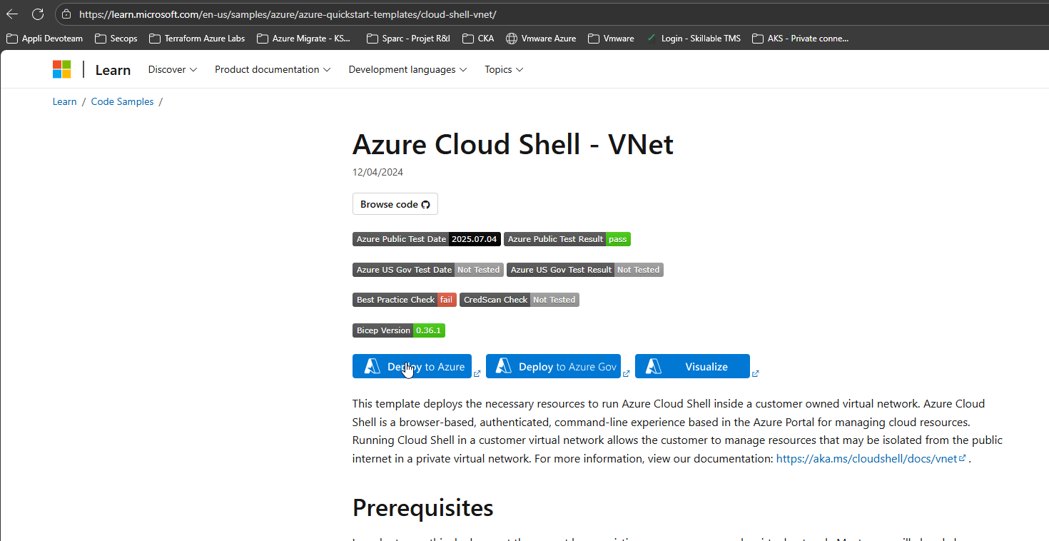 DeployCloudShell ARM