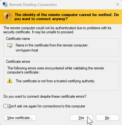 ConnecttoVM