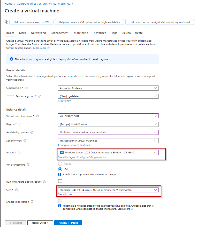 CreationofVM