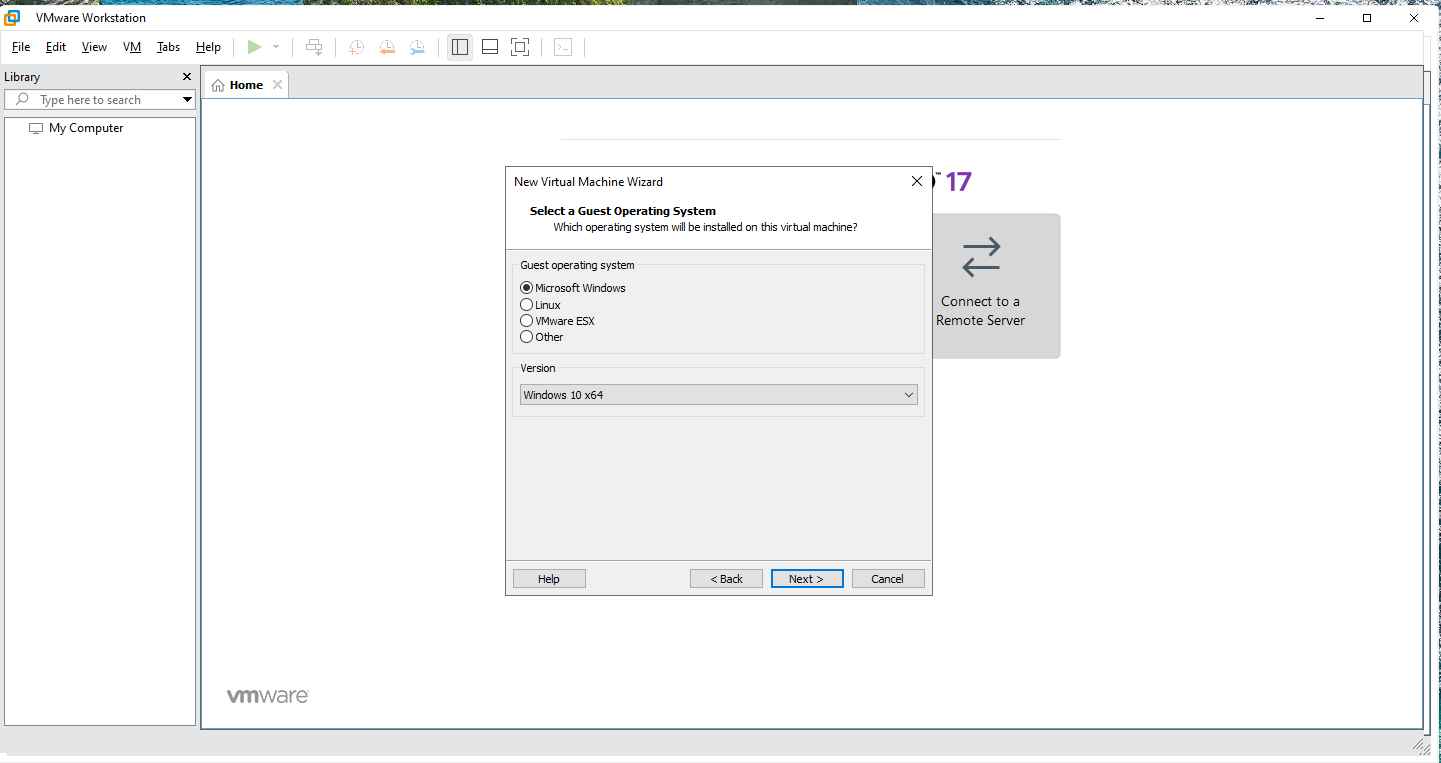CreatingVM-inWorkstation