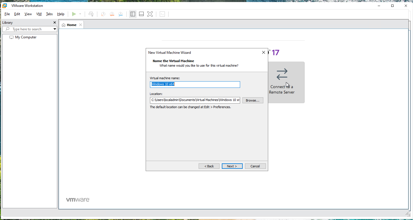 CreatingVM-inWorkstation